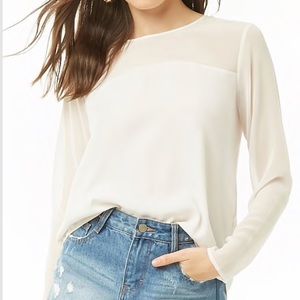F21 Sheer Panel Top